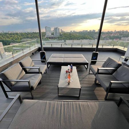 Ferienwohnung The Penthouse Kiew Exterior foto