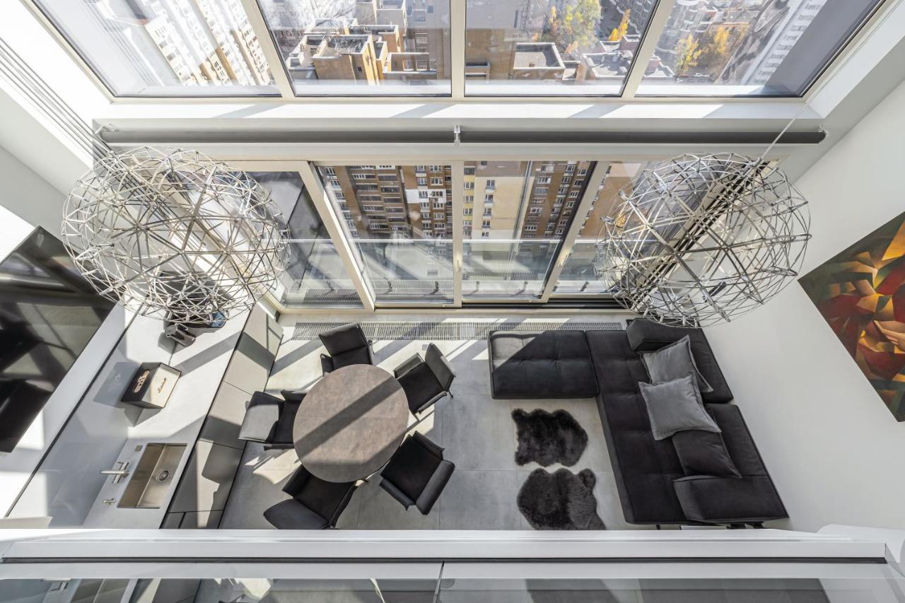 Ferienwohnung The Penthouse Kiew Exterior foto