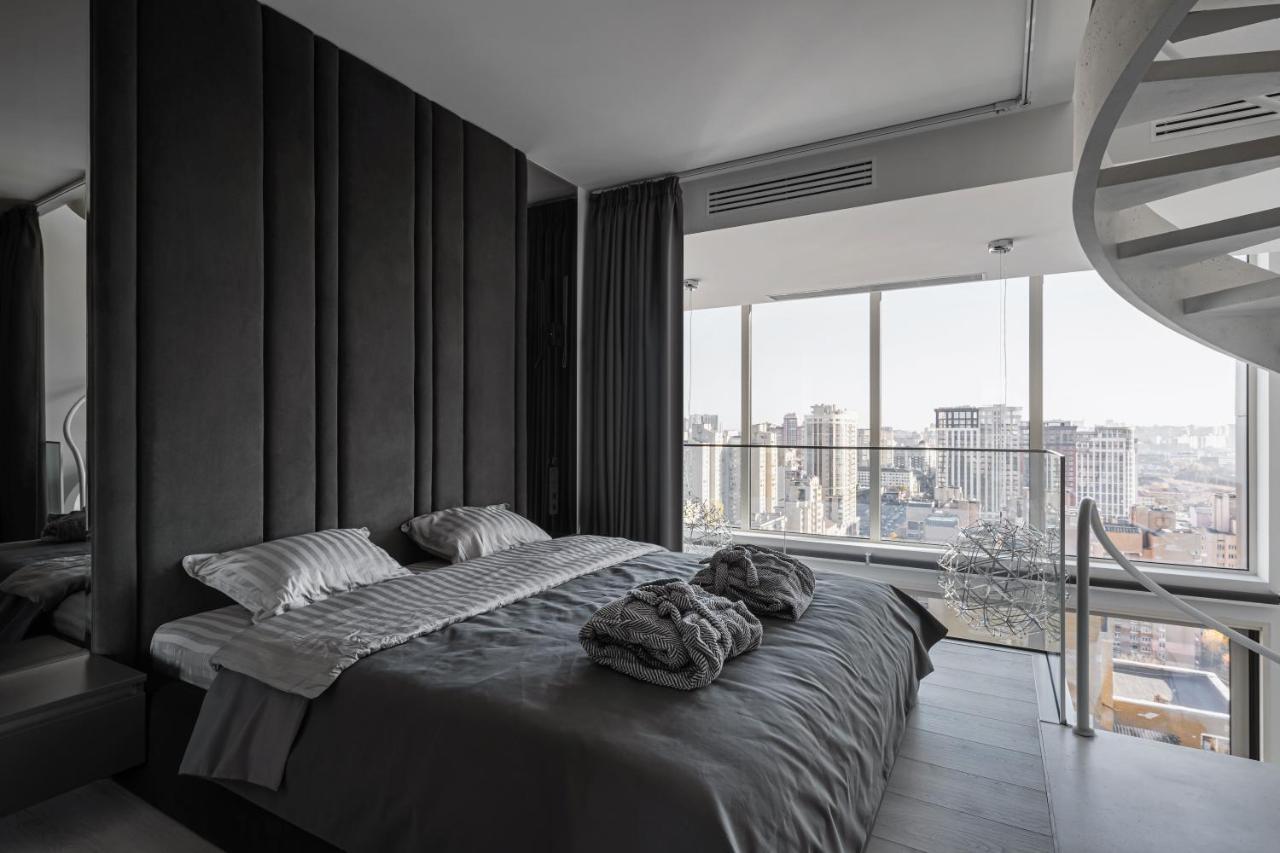 Ferienwohnung The Penthouse Kiew Exterior foto