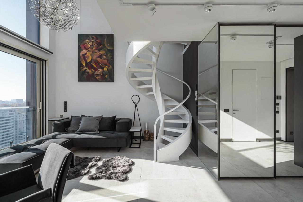 Ferienwohnung The Penthouse Kiew Exterior foto