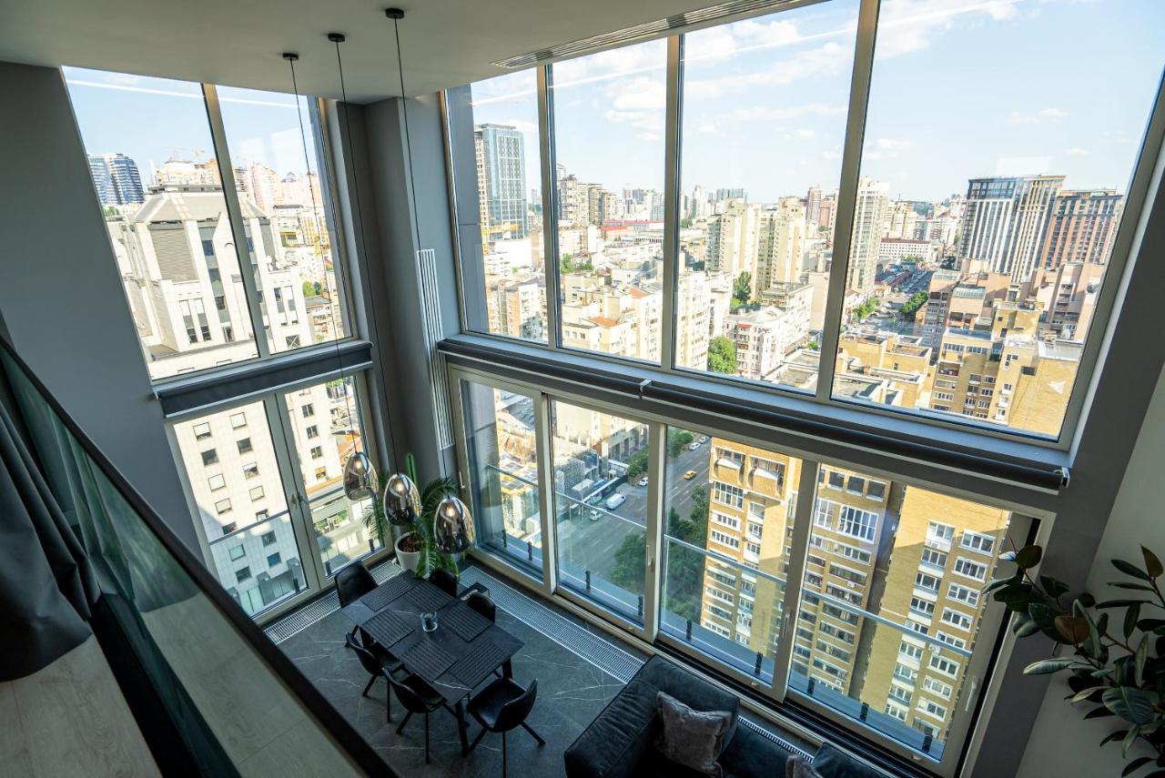 Ferienwohnung The Penthouse Kiew Exterior foto