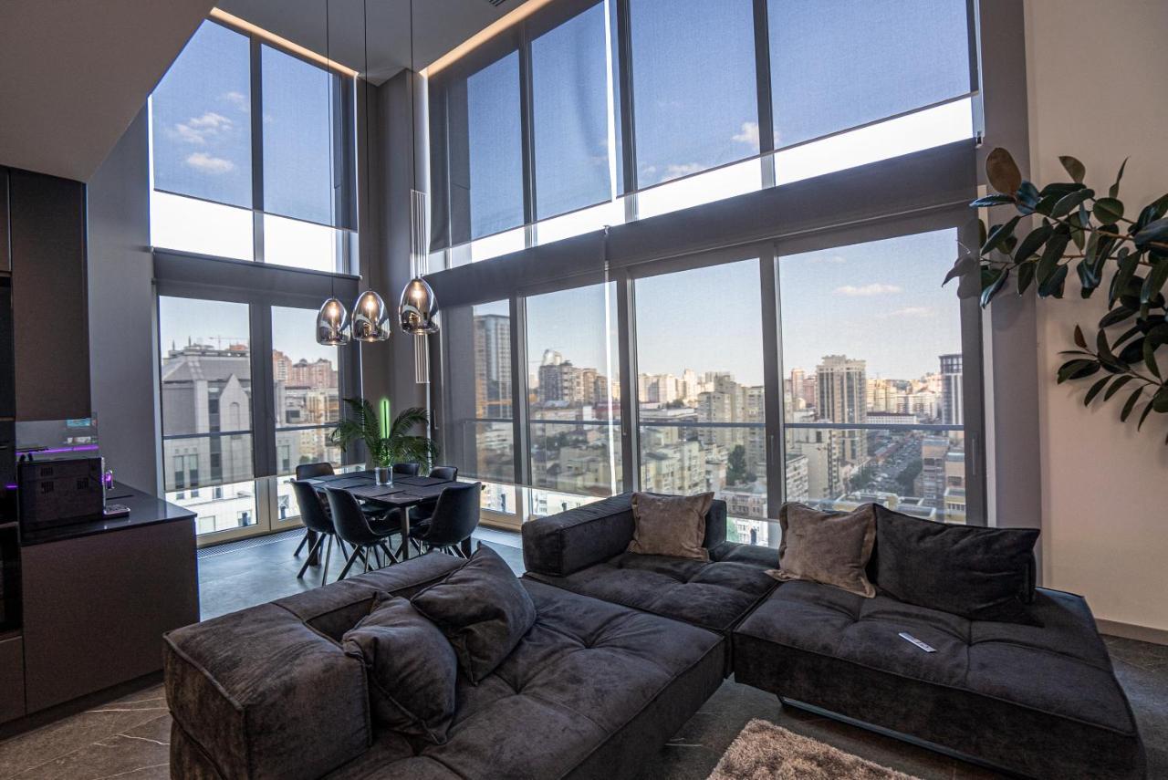 Ferienwohnung The Penthouse Kiew Exterior foto